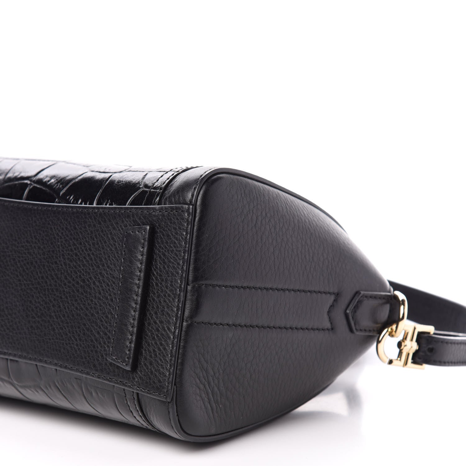 Givenchy Calfskin Crocodile Embossed Antigona Black 9 of 10