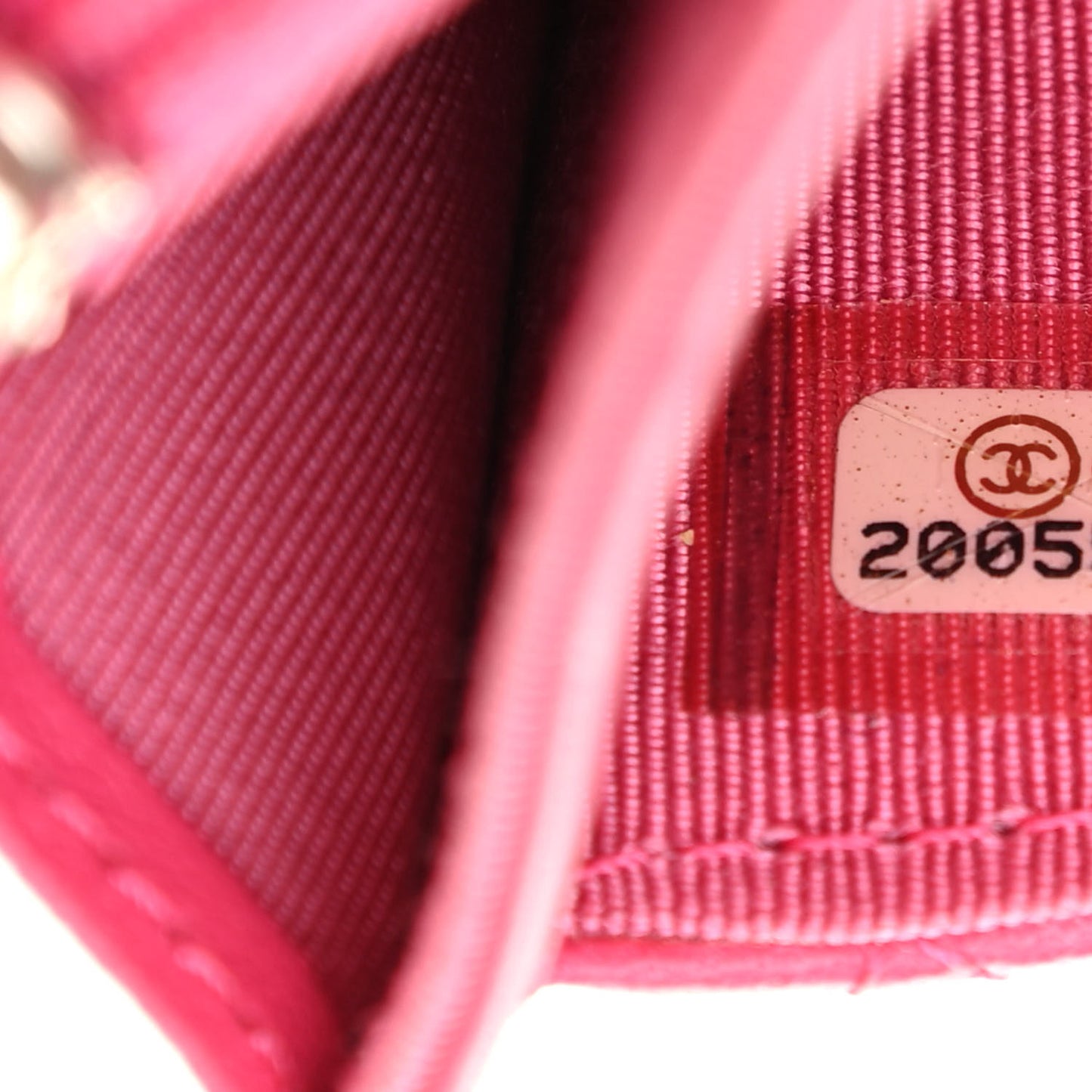 Lambskin Quilted Small Flap Wallet Pink