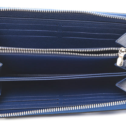 Louis Vuitton Monogram Escale Zippy Wallet Blue 5 of 7