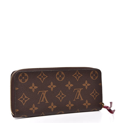Louis Vuitton Monogram Clemence Wallet Fuchsia 2 of 13