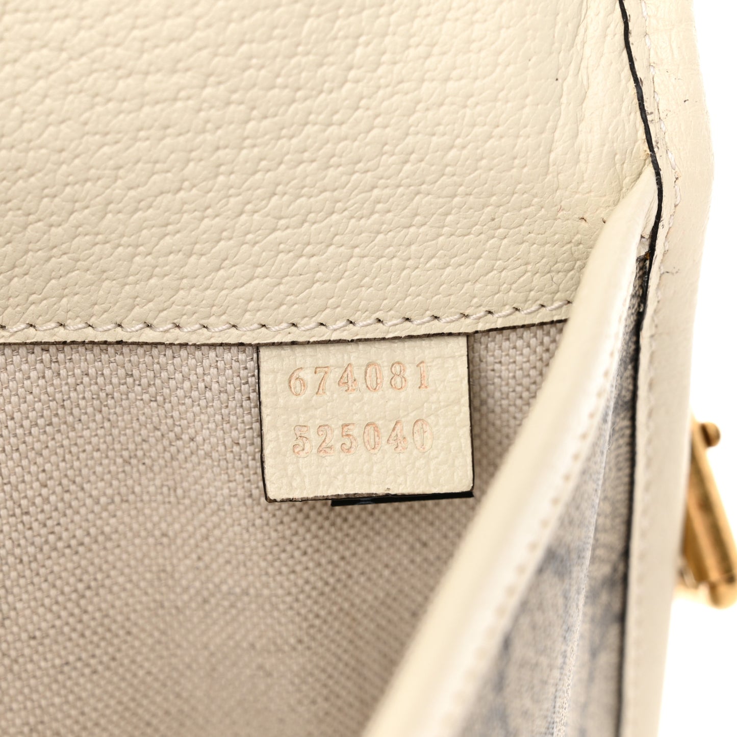 GG Supreme Monogram Web Small Ophidia Belt Bag Beige Ebony White