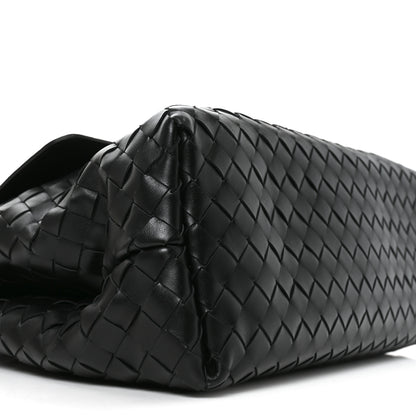 Bottega Veneta Grained Calfskin Intrecciato Andiamo Messenger Bag Black 10 of 11