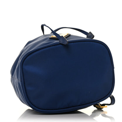 Prada Saffiano Tessuto Nylon Bucket Wristlet Royal 3 of 7