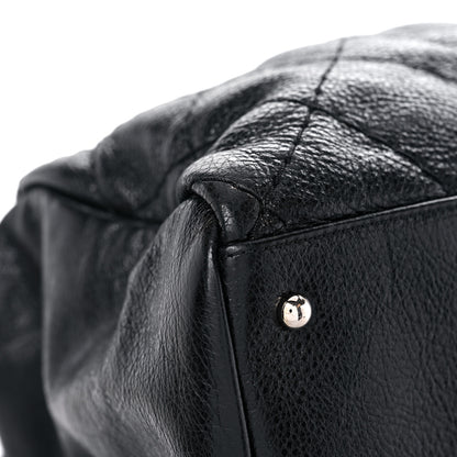 Chanel Glazed Calfskin Large On The Road Large Frame Tote Black 14 of 14