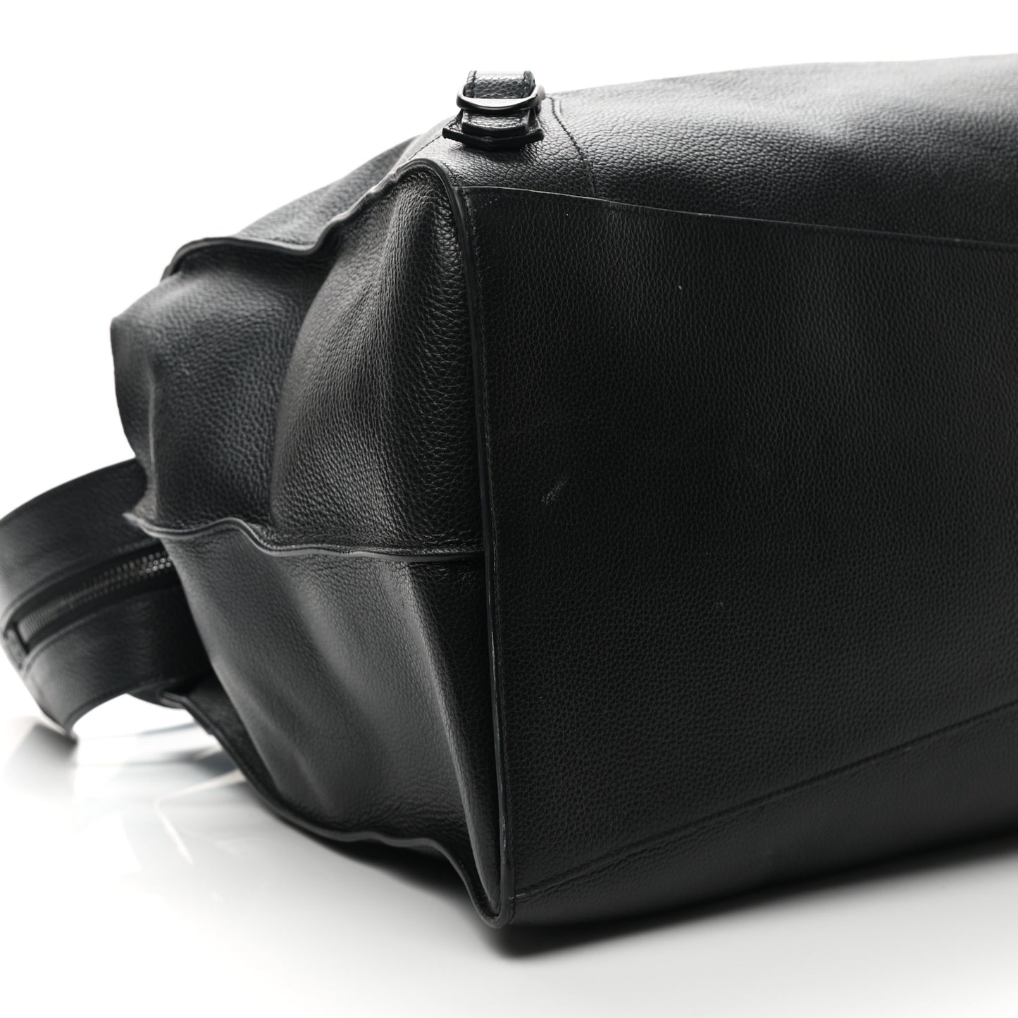 Grained Calfskin Neo Classic Black Hardware Large Top Handle Bag Black