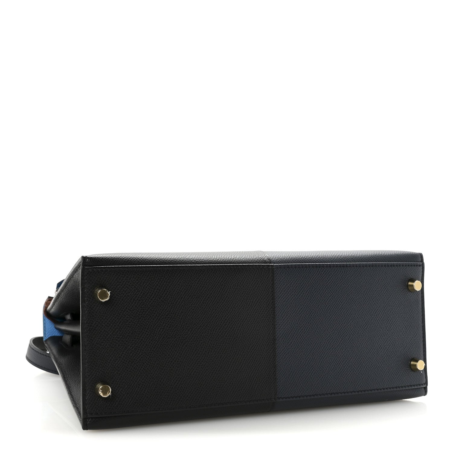 Hermes Epsom Casaque Kelly Sellier 28 Bleu Indigo Black Bleu Frida 4 of 9