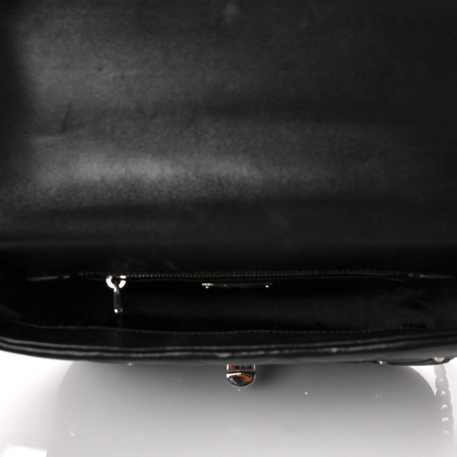 Miu Miu Pattina Nappa Crystal Studded Flap Bag Black 5 of 11