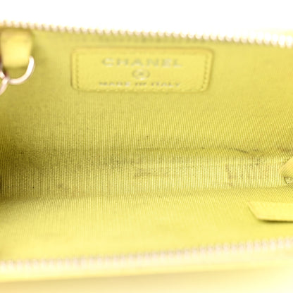 Chanel Caviar Key Holder Case Light Pink Light Green 5 of 11