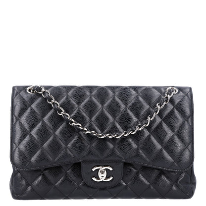 Chanel Caviar Quilted Jumbo Double Flap Black 1 of 11
