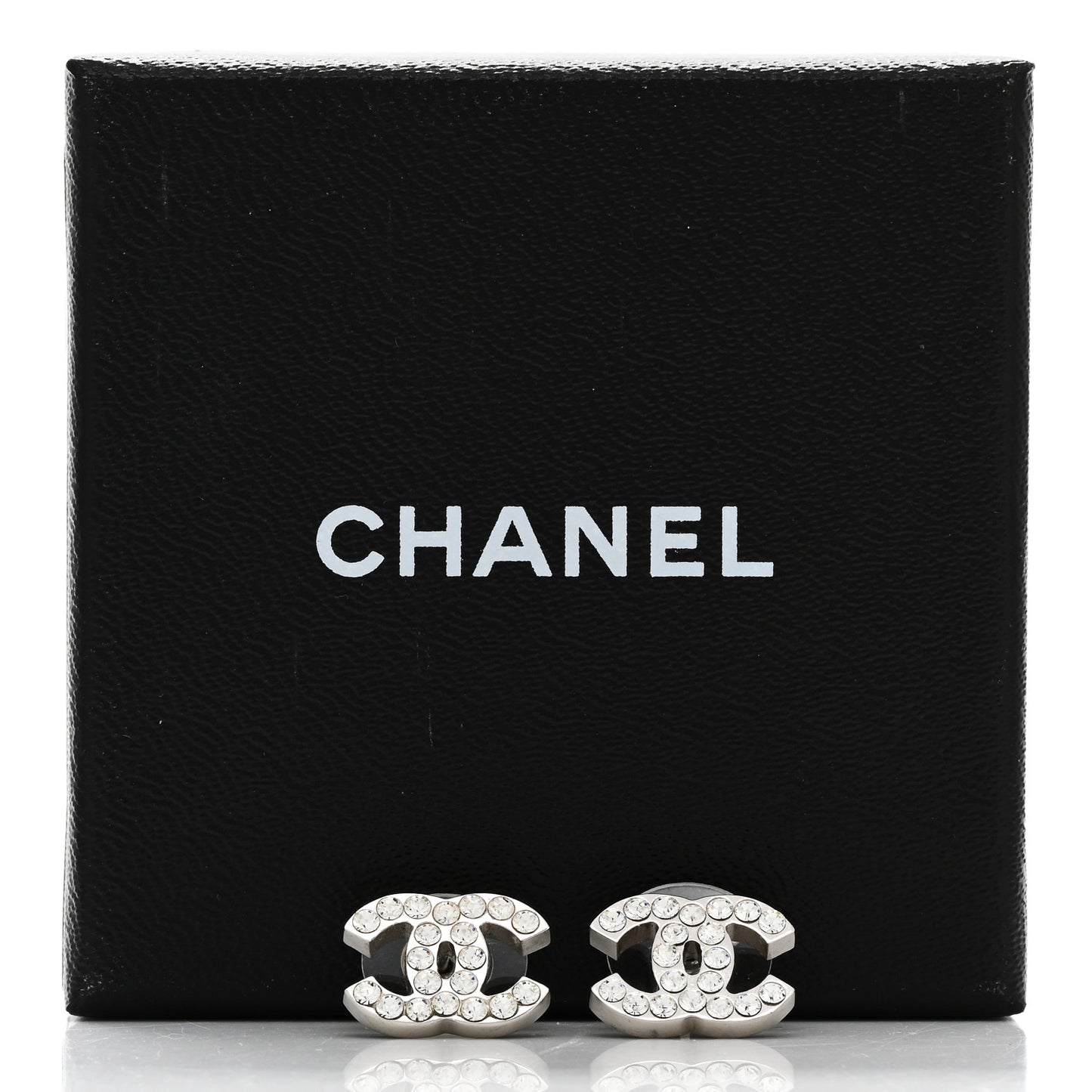 Crystal Mini Timeless CC Earrings Silver