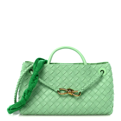 Bottega Veneta Nappa Intrecciato Small East West Andiamo Shoulder Bag Siren 1 of 9