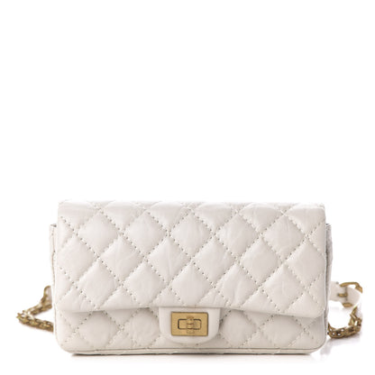 Chanel Aged Calfskin Quilted 2.55 Reissue Flap Belt Bag White 1 of 10