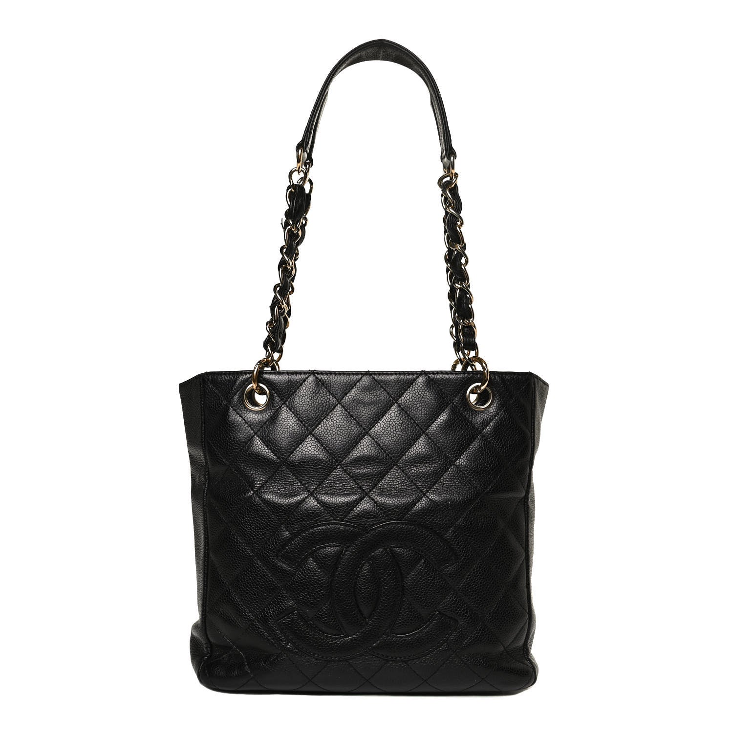 Chanel Caviar Quilted Petit Shopping Tote PST Black 1 of 11