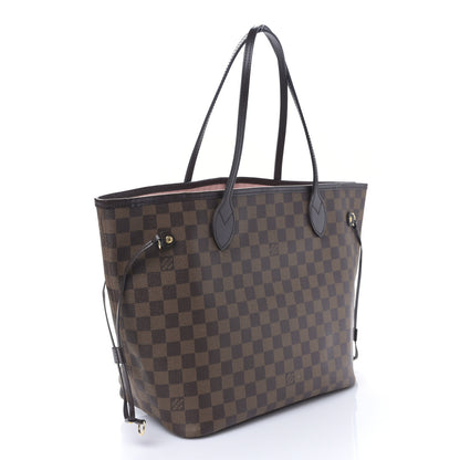 Louis Vuitton Damier Ebene Neo Neverfull MM Rose Ballerine 3 of 8