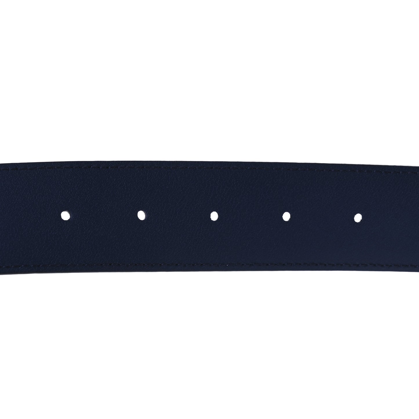 Moon Calfskin Interlocking G 37mm Belt 85 34 Cobalt Blue