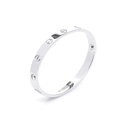 Cartier 18K White Gold LOVE Bracelet 16 5 of 7