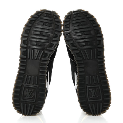 Louis Vuitton Suede Monogram Run Away Sneakers 38.5 Black 5 of 8