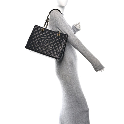 Chanel Caviar Quilted Grand Shopping Tote GST Black 2 of 10