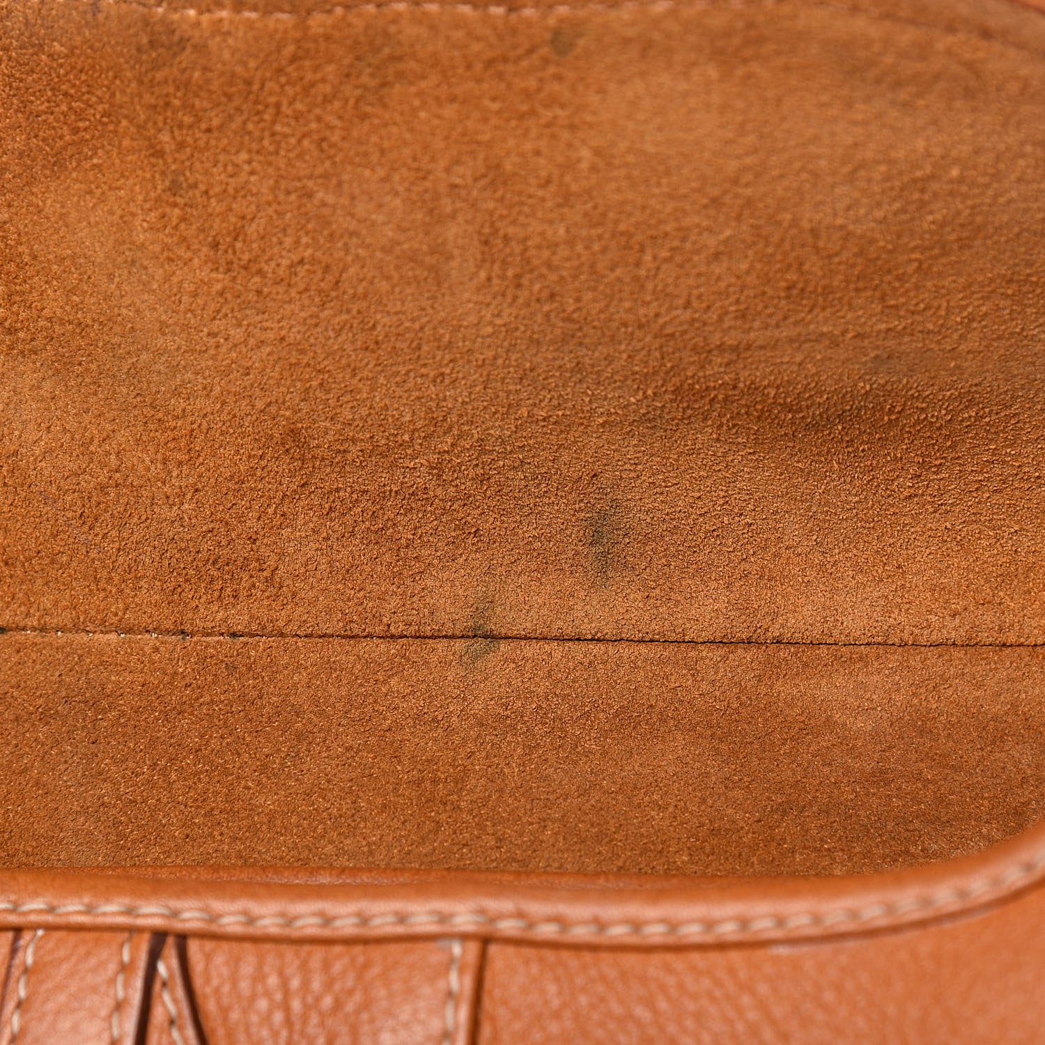 Christian Dior Calfskin Saddle Bag Tan 12 of 16