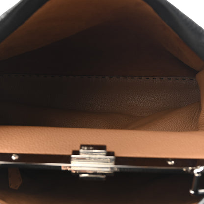 Fendi Cuoio Romano Selleria Bi-Color Large Peekaboo Iconic Satchel Black Mou 6 of 12