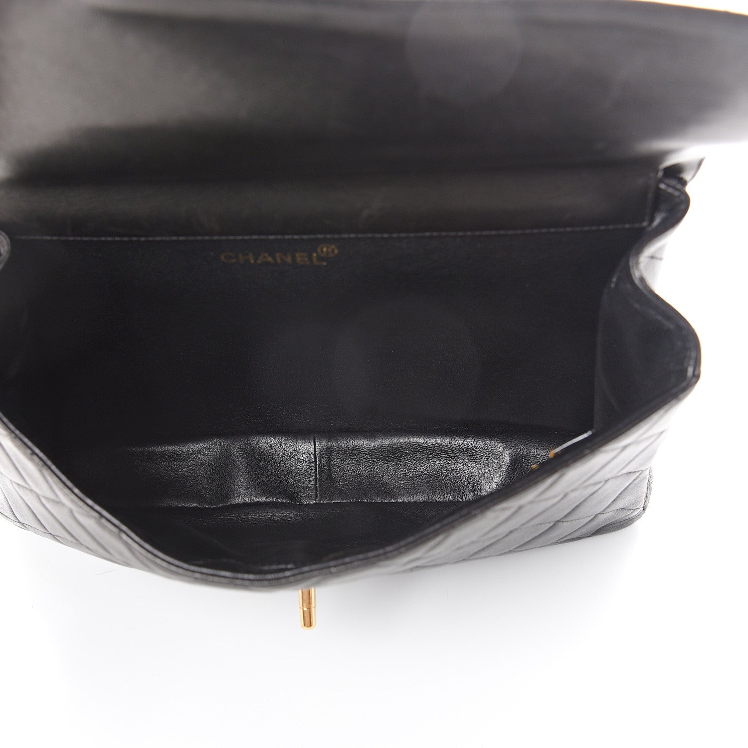 Chanel Lambskin Quilted Jumbo Double Sided Flap Black 4 of 10
