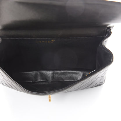 Chanel Lambskin Quilted Jumbo Double Sided Flap Black 4 of 10