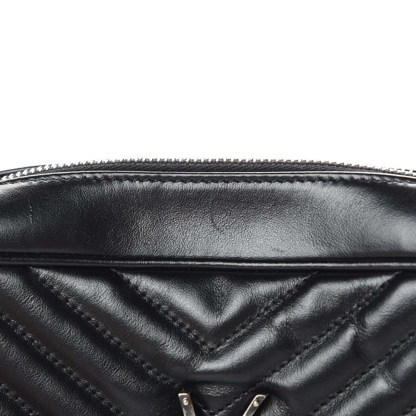 Calfskin Matelasse Monogram Lou Camera Bag Black