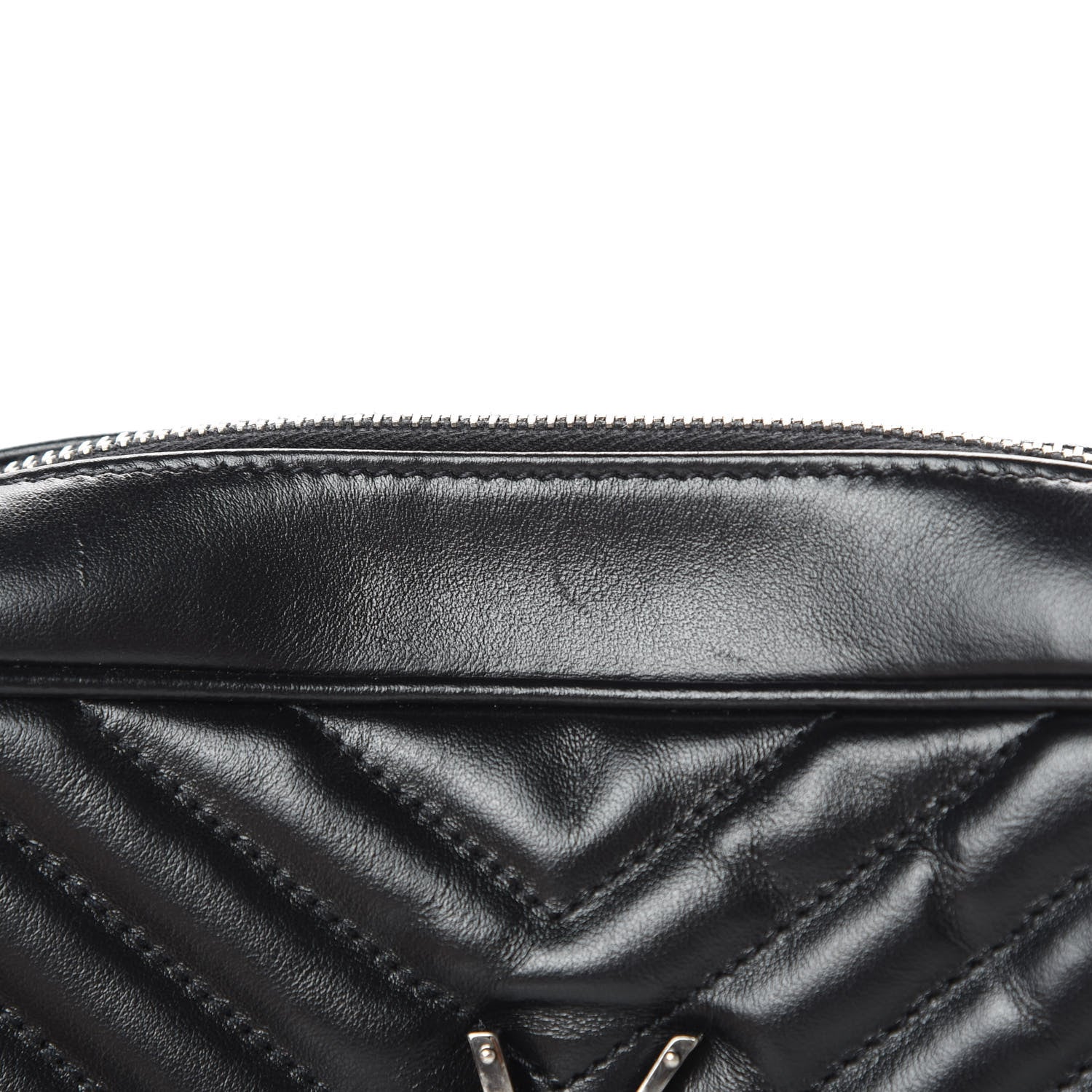 Saint Laurent Calfskin Matelasse Monogram Lou Camera Bag Black 14 of 14