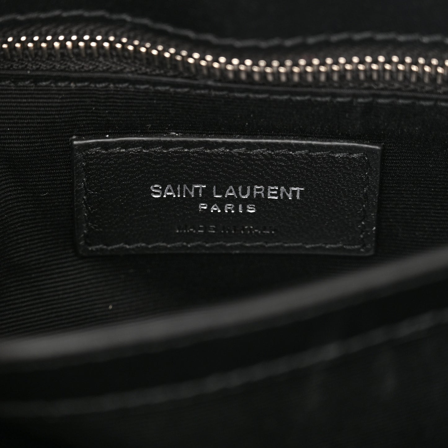 Calfskin Y Quilted Monogram Toy Loulou Crossbody Bag Black