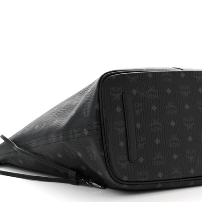 MCM Visetos Large Liz Reversible Shopper Tote Black 13 of 16
