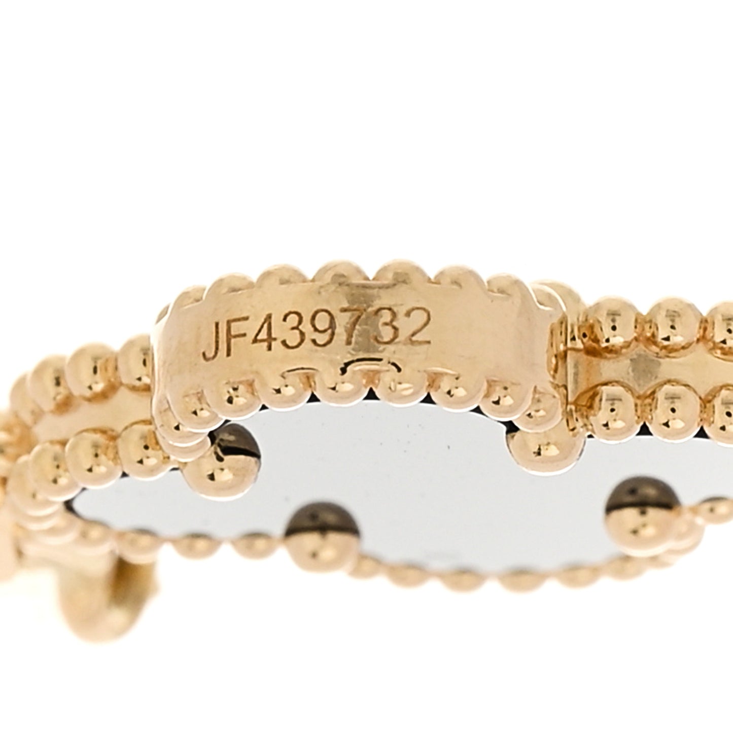 18K Yellow Gold Black Onyx 5 Motifs Vintage Alhambra Bracelet