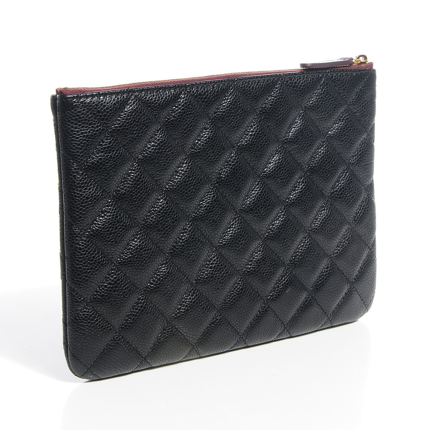 Chanel Caviar Quilted Medium Cosmetic Case Black 3 of 8
