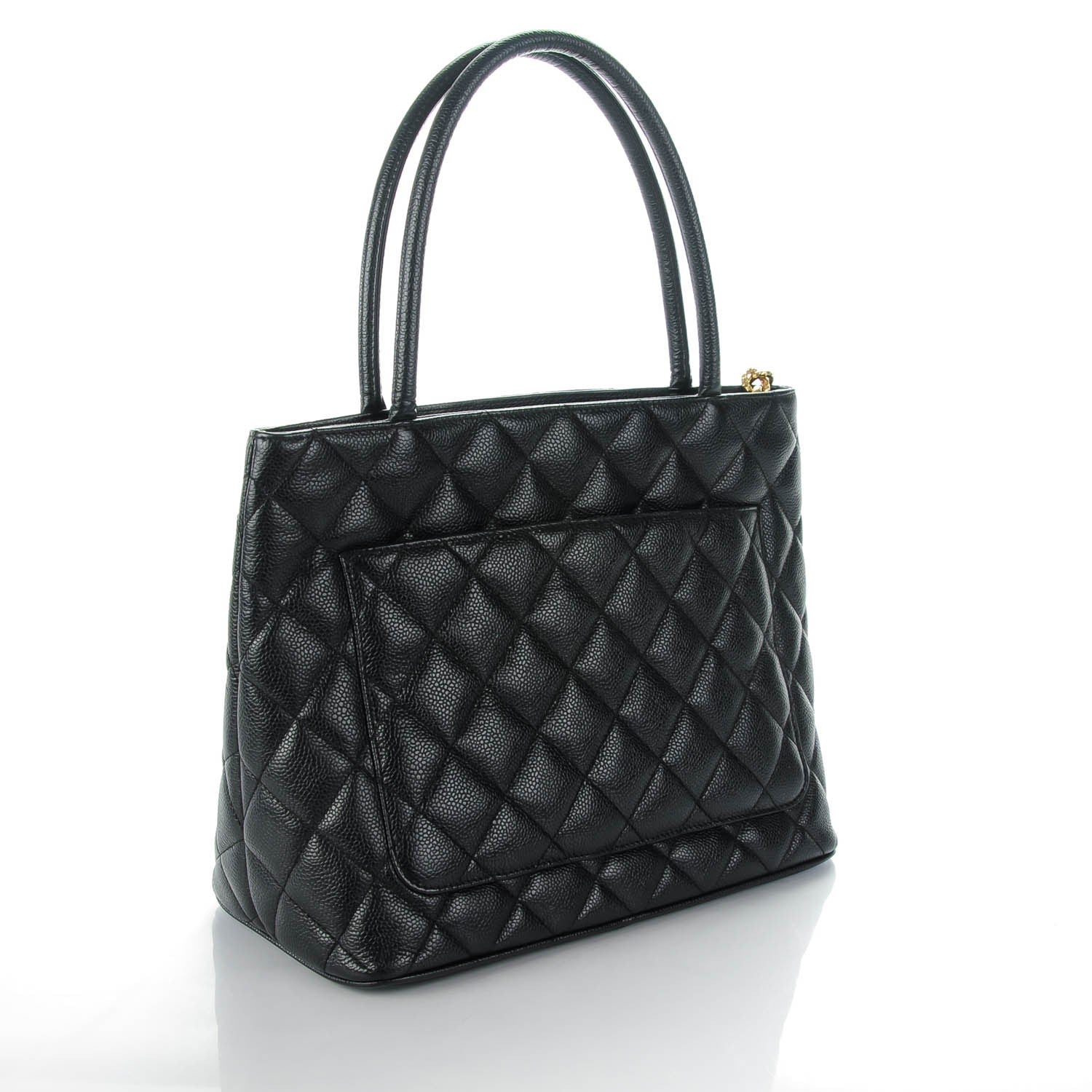 Chanel Caviar Quilted Medallion Tote Black 3 of 7