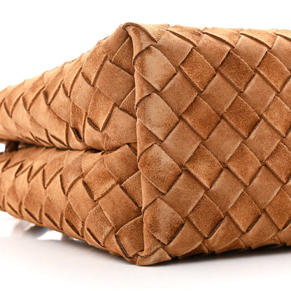 Bottega Veneta Suede Intrecciato Small Andiamo Shoulder Bag Amber 7 of 8