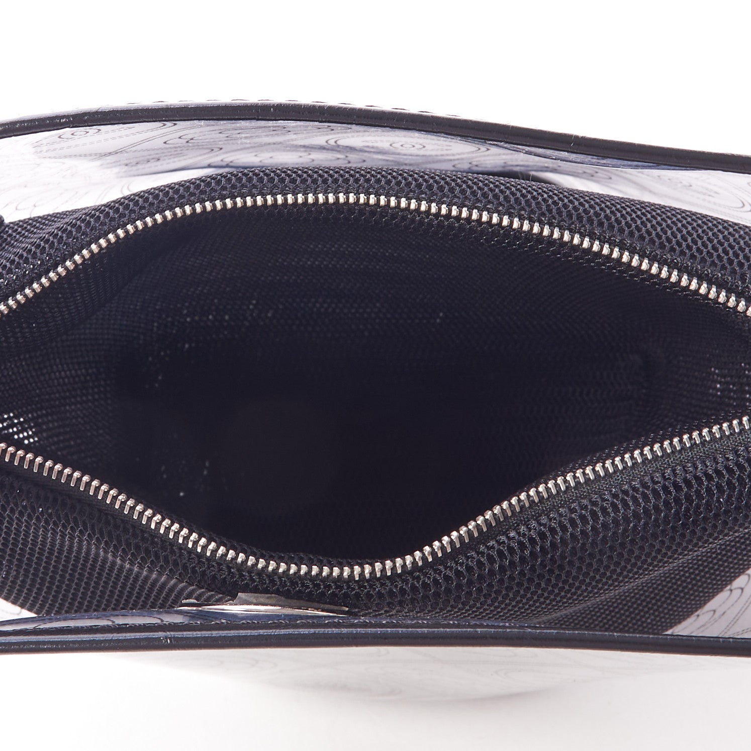 Chanel Crumpled Calfskin PVC Bucket Bag Black 7 of 10