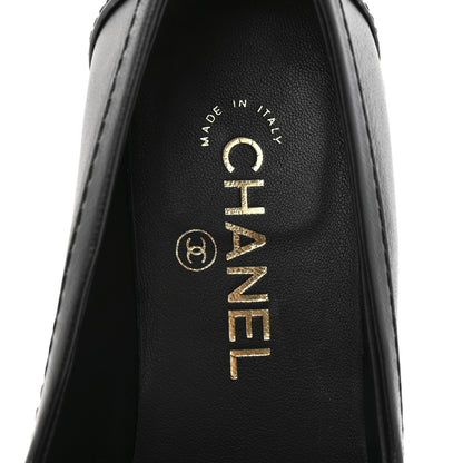 Chanel Lambskin Quilted CC Turnlock Loafers 39.5 Black 8 of 10