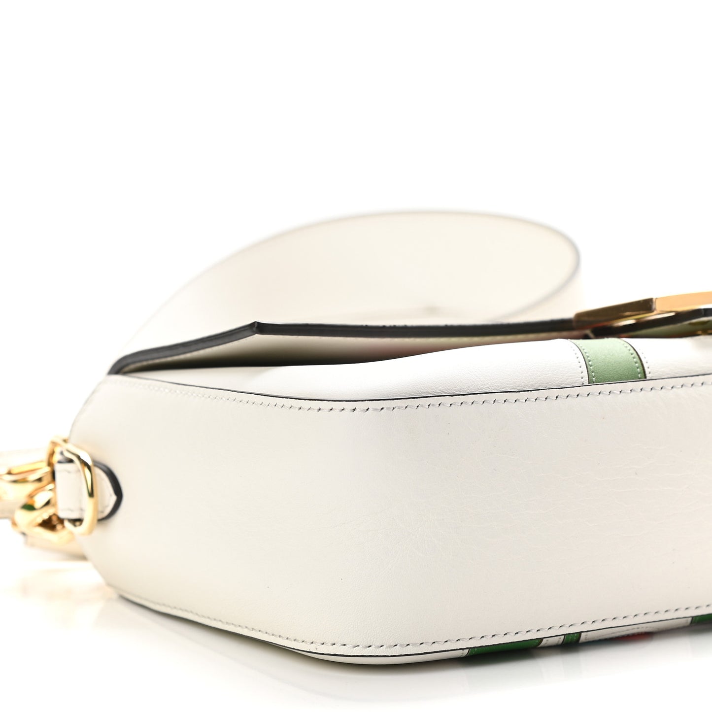 Vitello Seta Daisy Inlay Baguette White Ice Multicolor