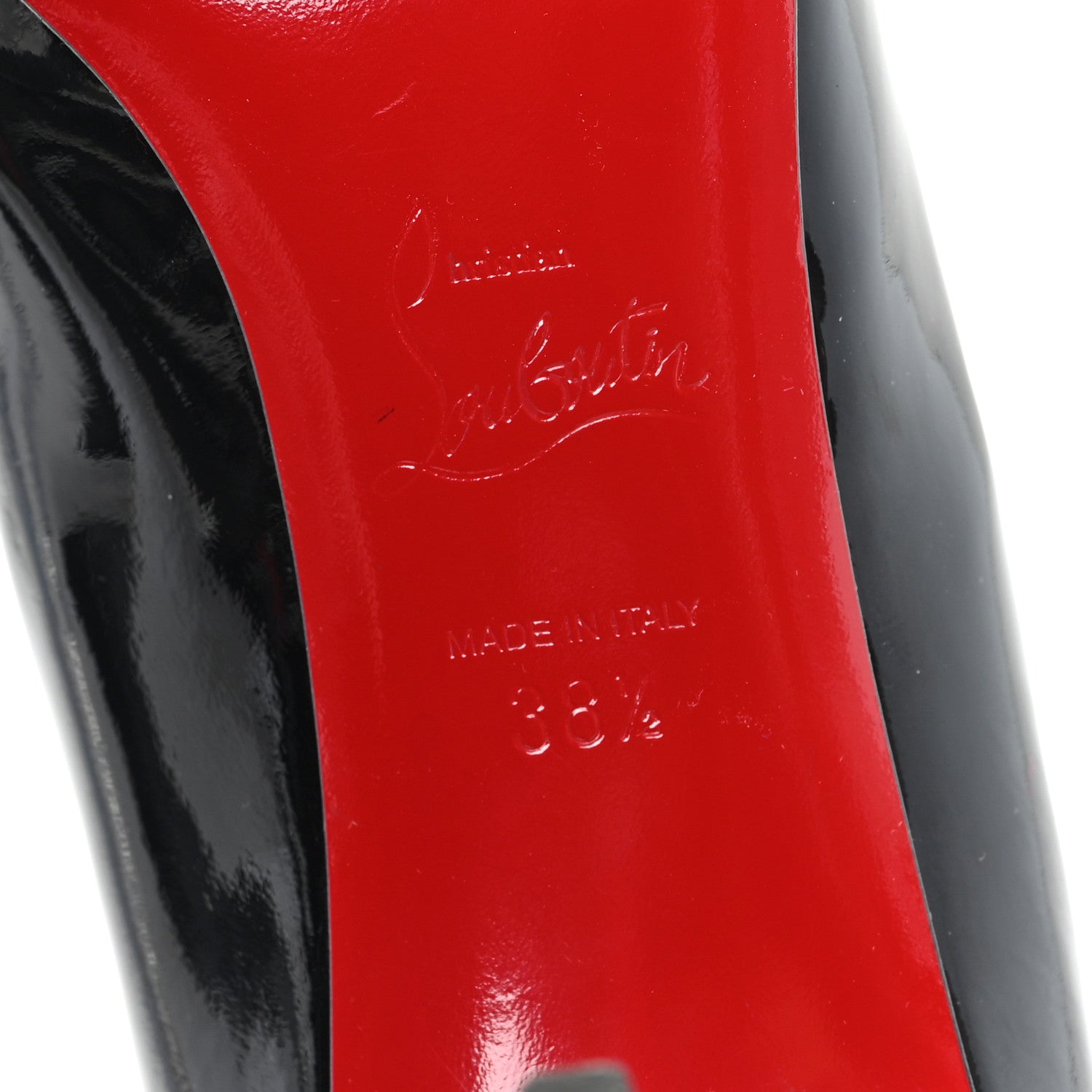 Christian Louboutin Patent Pigalle Follies 85 Pumps 38.5 Black 7 of 9