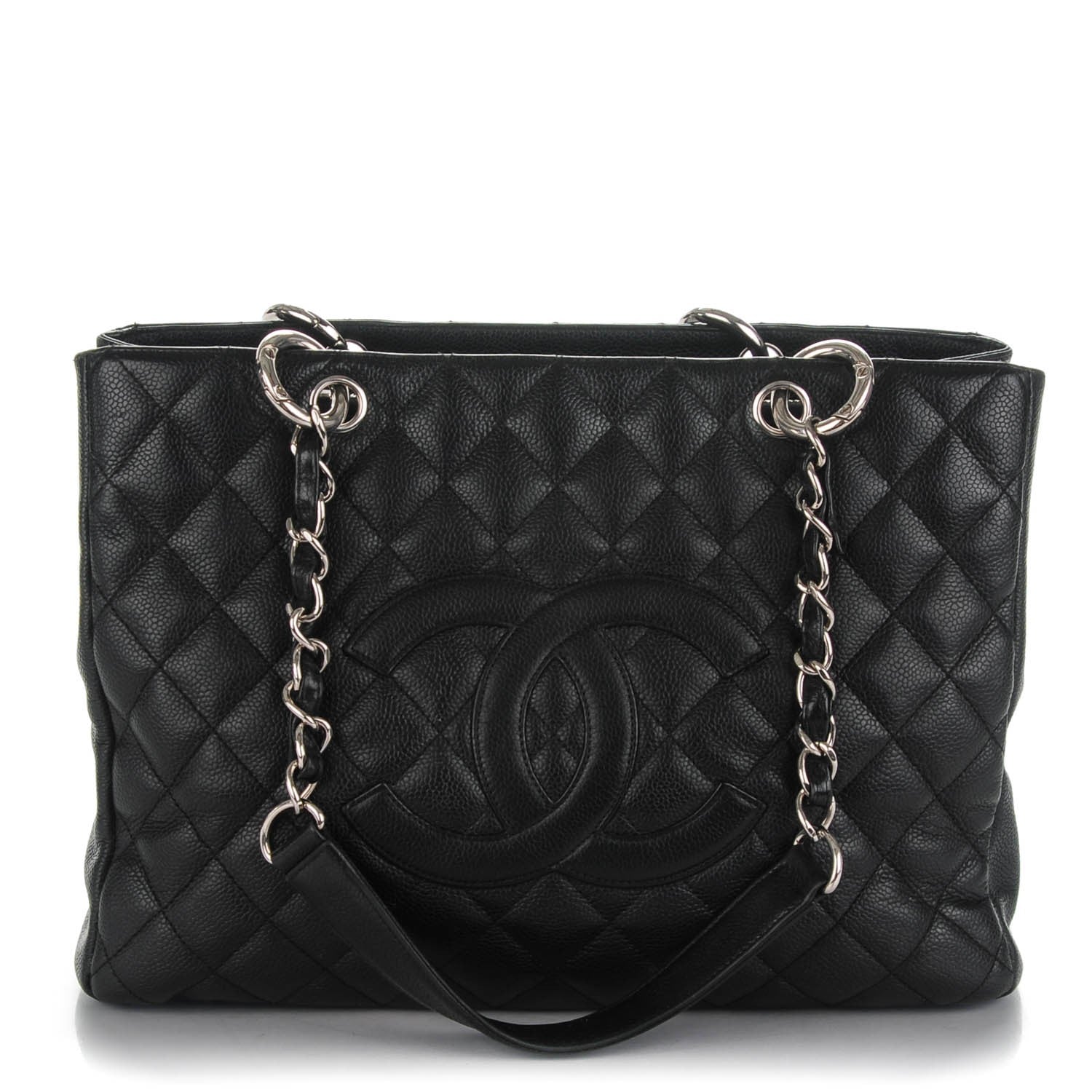 Chanel Caviar Quilted Grand Shopping Tote GST Black 1 of 8
