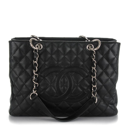 Chanel Caviar Quilted Grand Shopping Tote GST Black 1 of 8