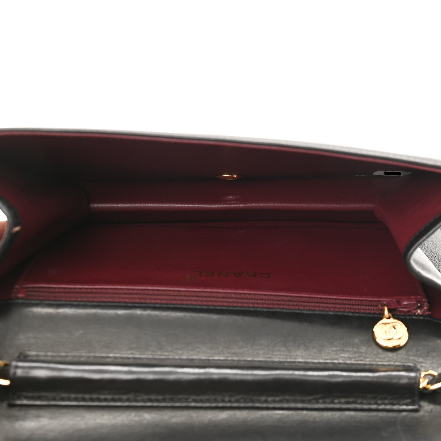 Chanel Lambskin Quilted Small Single Flap Black 4 of 12