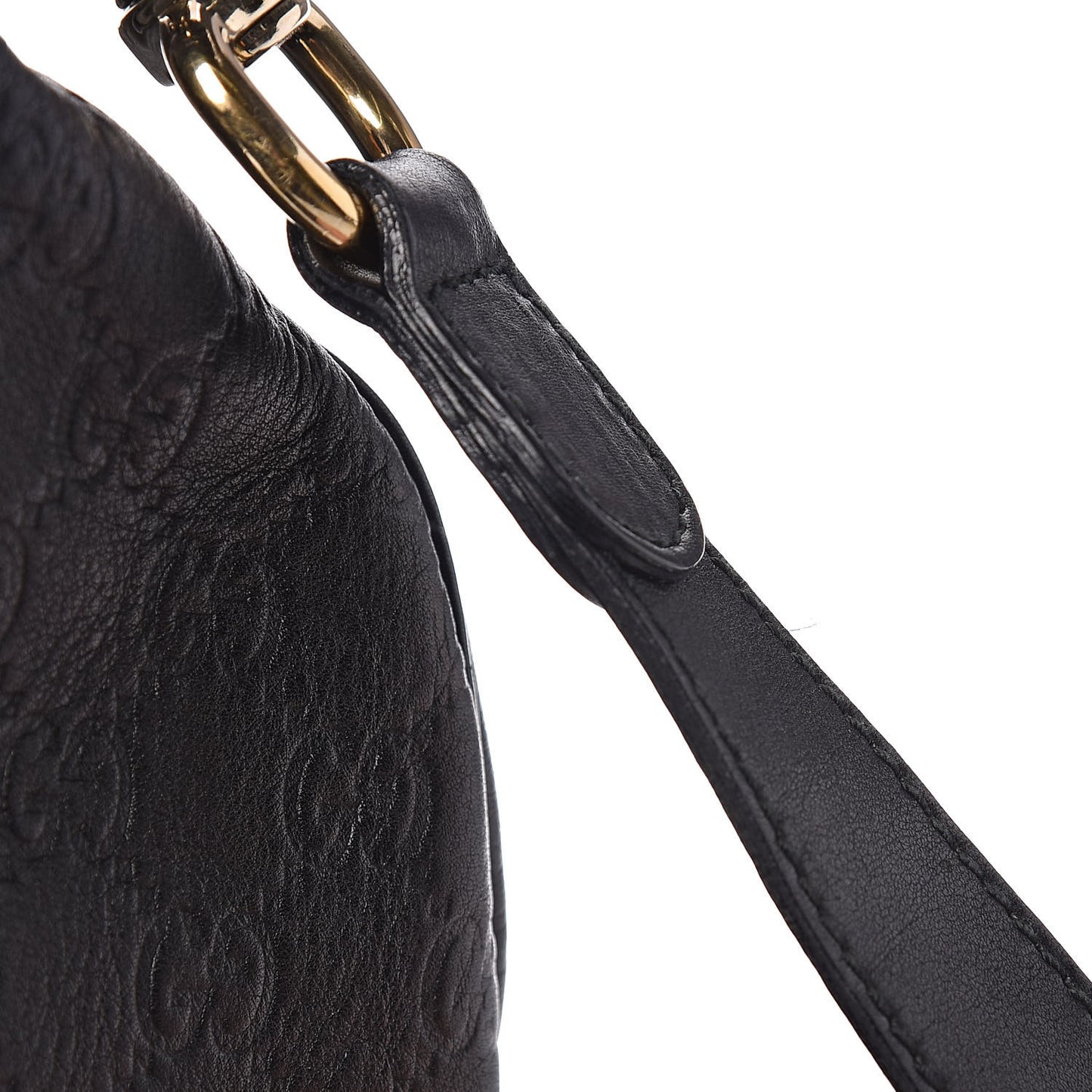 Guccissima Medium Hysteria Top Handle Bag Black