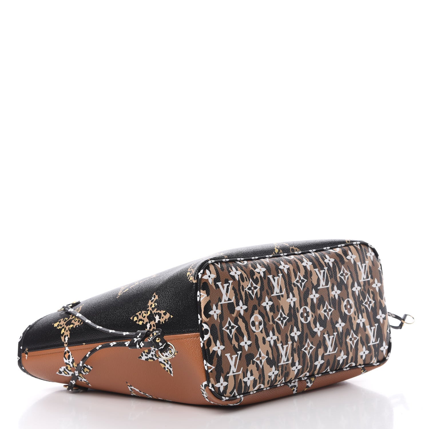 Louis Vuitton Monogram Giant Jungle Neverfull MM Black 5 of 11