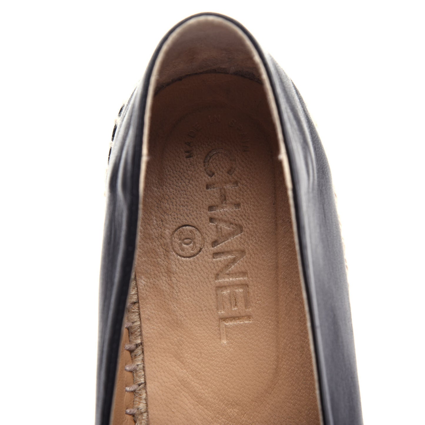 Lambskin CC Espadrilles 41 Black