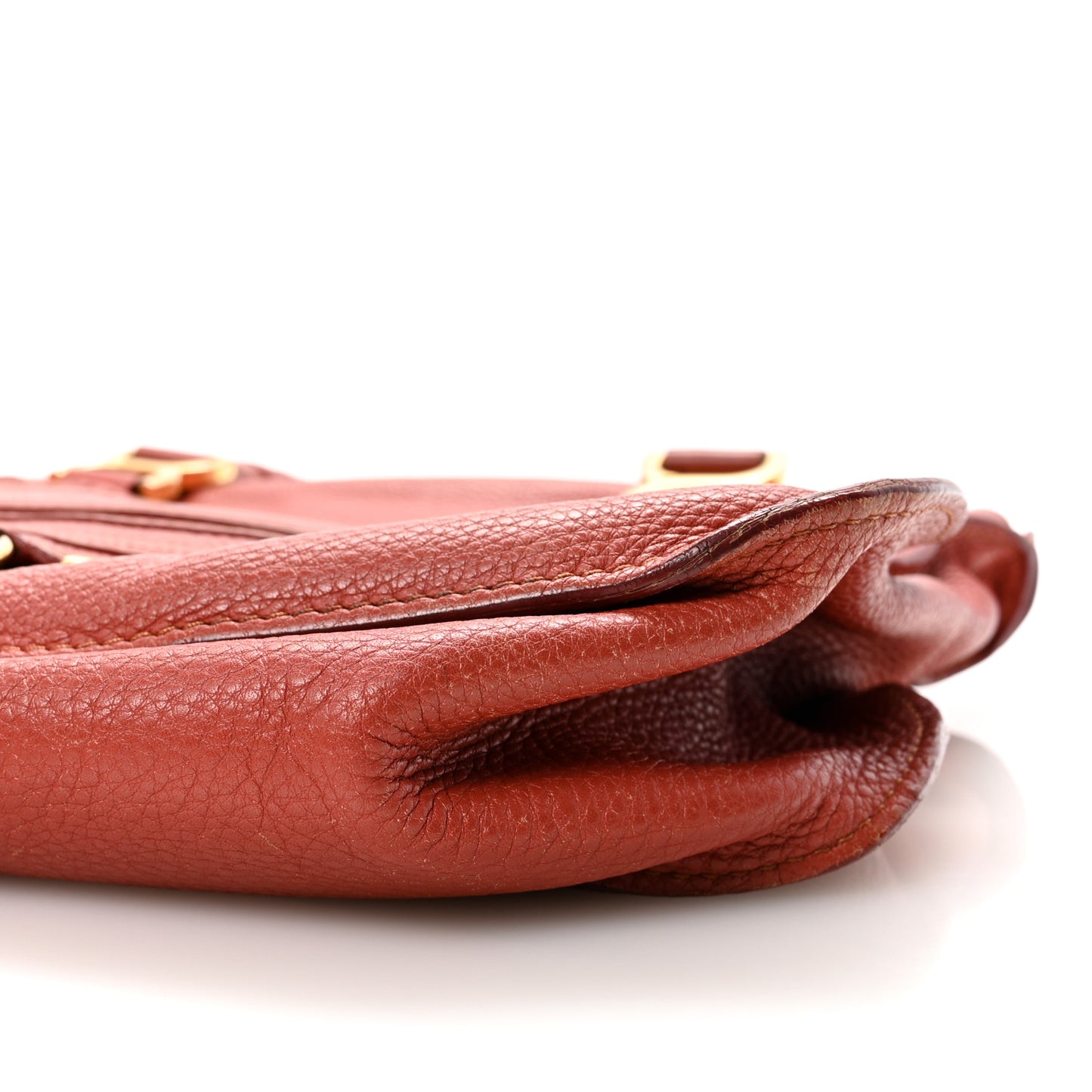 Calfskin Large Marcie Satchel Maple Leaf