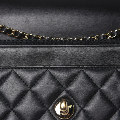 Chanel Lambskin Quilted Trendy CC Wallet On Chain WOC Black 12 of 14