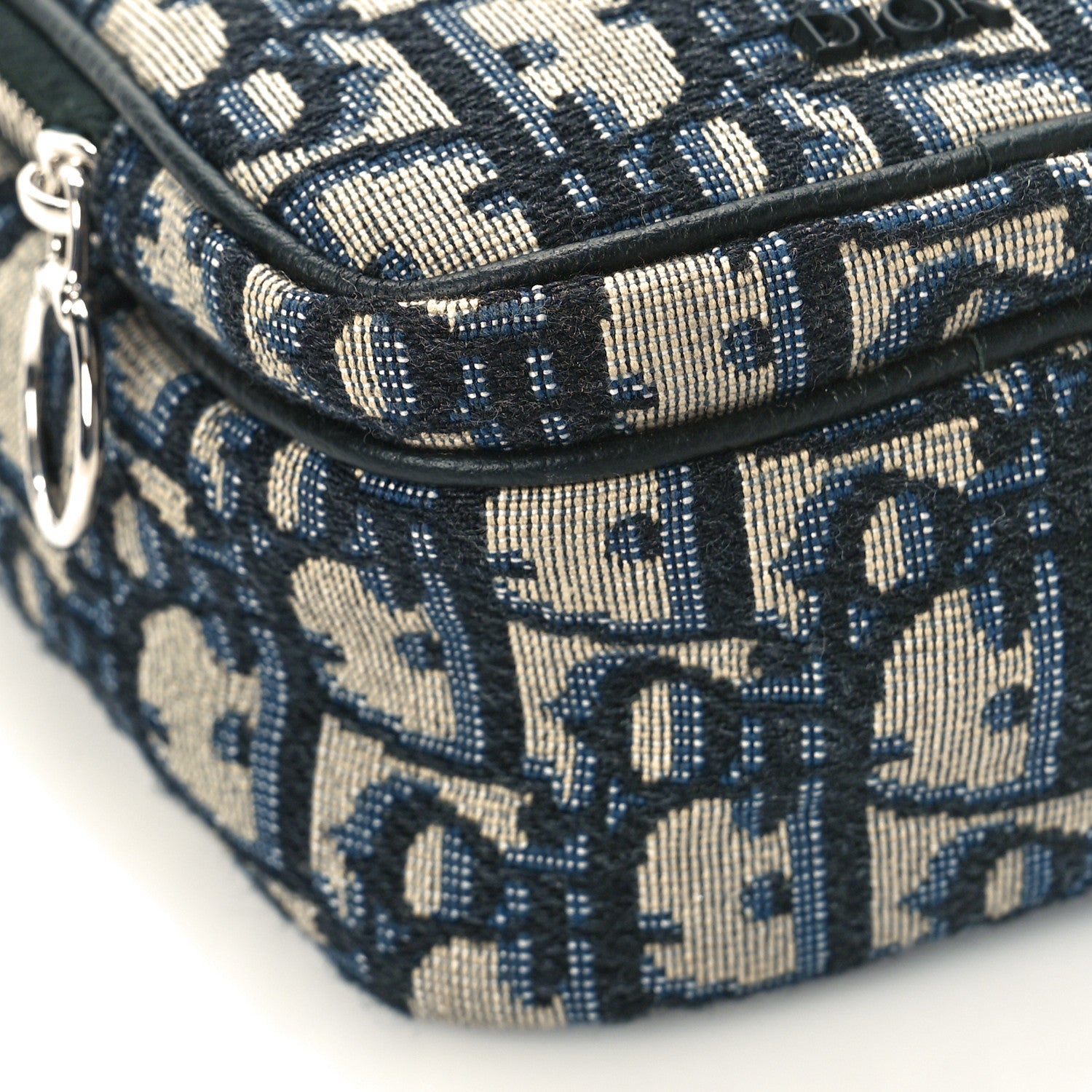 Christian Dior Oblique Crossbody Bag Blue 7 of 9