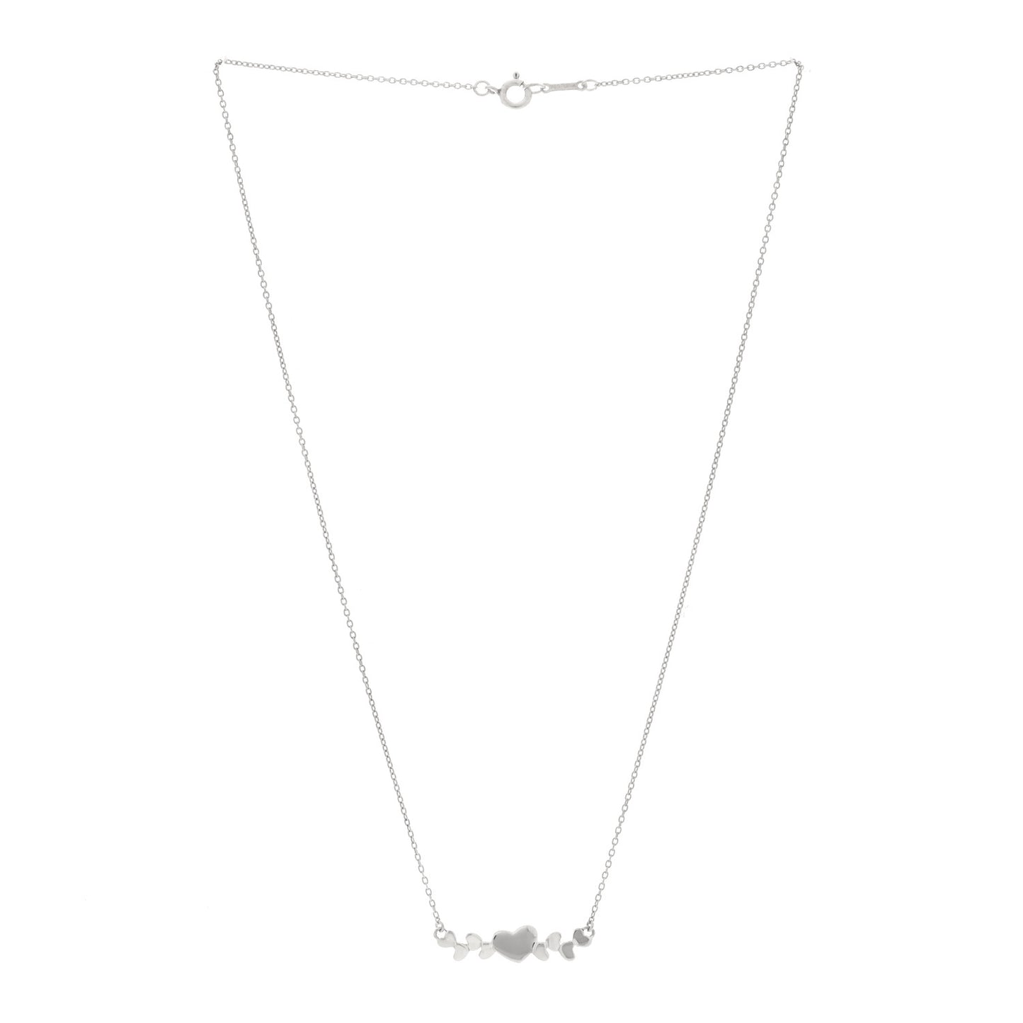 Sterling Silver Paloma Picasso Modern Hearts Pendant Necklace