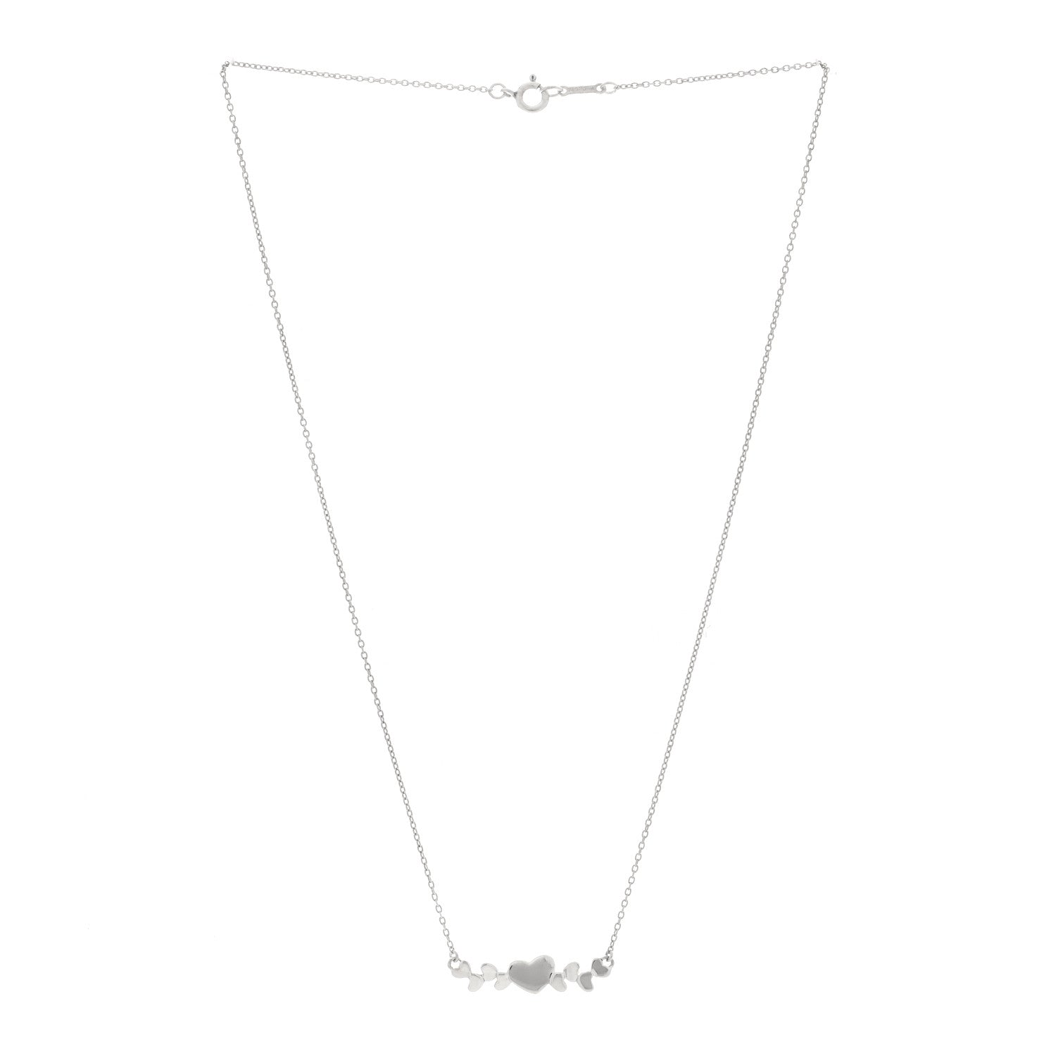 Tiffany Sterling Silver Paloma Picasso Modern Hearts Pendant Necklace 3 of 4