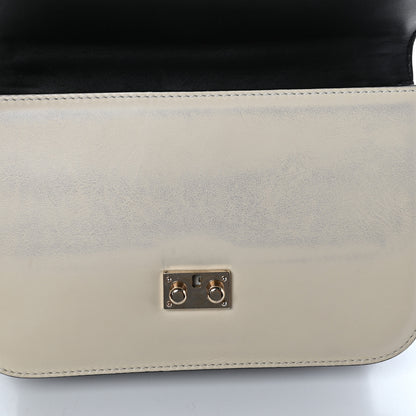 Valentino Garavani Vitello Medium Glam Lock Rockstud Flap Black Light Ivory 8 of 11